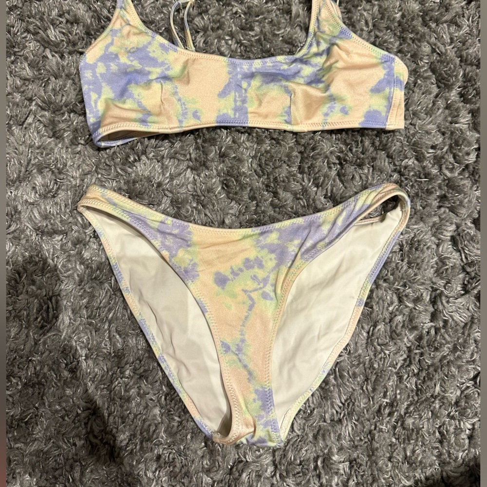 Tie-Dye triangl Bikini Set